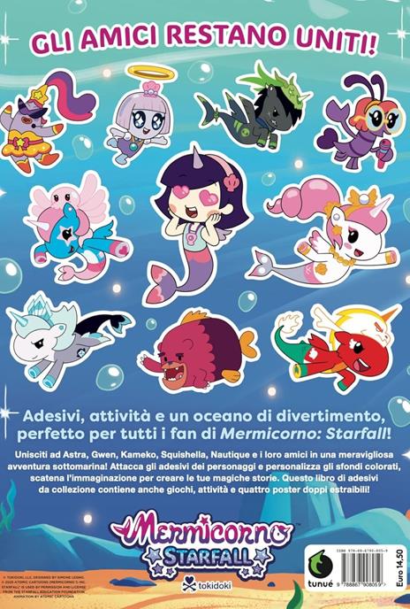 Tokidoki Mermicorno Starfall. Libro adesivi ufficiale a colori. Con 4 poster da collezione - 8
