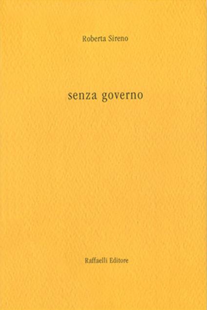 Senza governo - Roberta Sireno - copertina