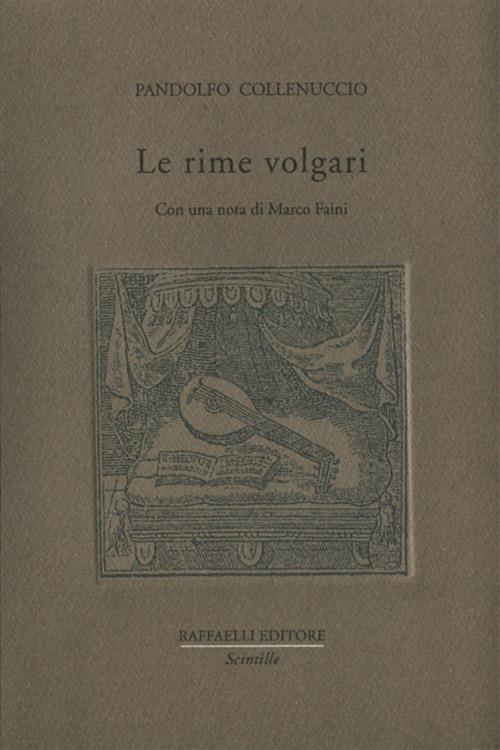 Le rime volgari - Pandolfo Collenuccio - copertina