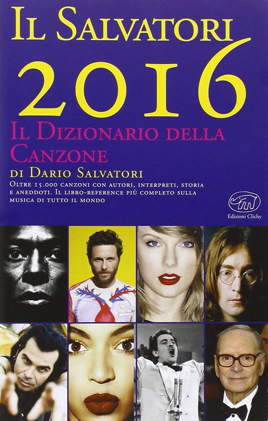 Il Salvatori 2016. Il dizionario della canzone - Dario Salvatori - copertina