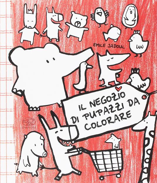 Il negozio di pupazzi da colorare - Émile Jadoul - copertina