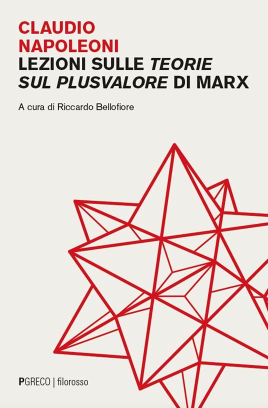 Lezioni sulle Teorie sul plusvalore di Marx - Claudio Napoleoni - copertina
