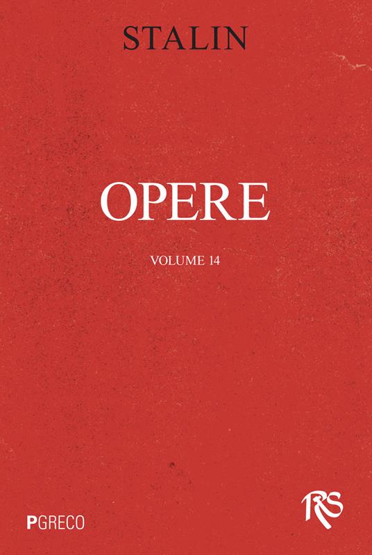 Opere. Vol. 14 - Iosif V. Stalin - copertina
