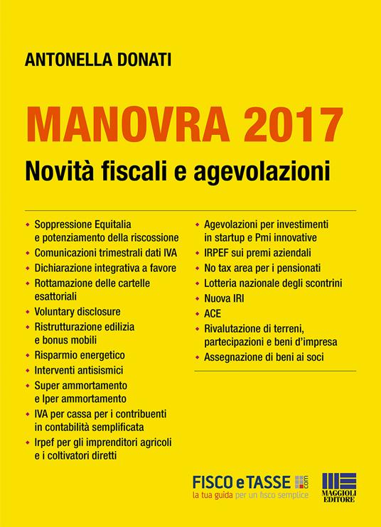 Manovra 2017 - Antonella Donati - ebook