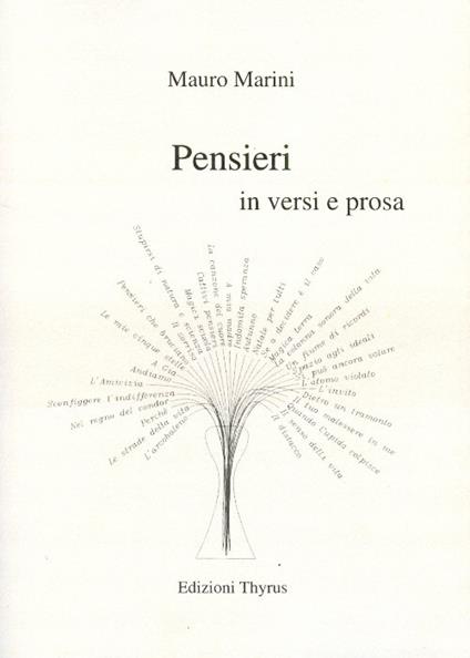 Pensieri in versi e prosa - M. Marini - copertina