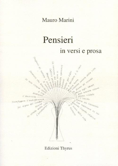 Pensieri in versi e prosa - M. Marini - copertina