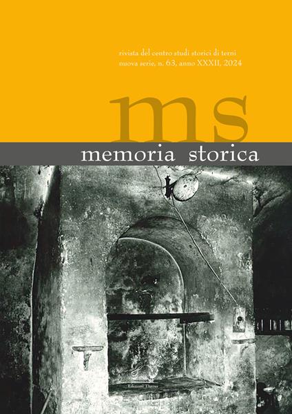 Memoria storica. Vol. 63 - copertina