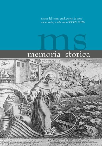 Memoria storica. Rivista del centro studi storici di Terni. Nuova serie (2026). Vol. 66 - copertina