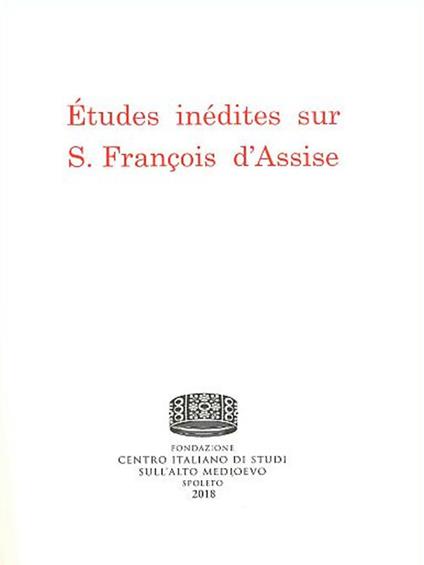 Études inédites sur s. François d'Assise - Paul Sabatier - copertina