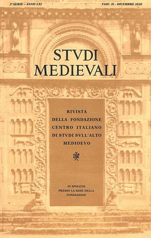 Studi medievali (2020). Vol. 2 - copertina