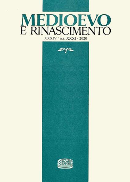 Medioevo e Rinascimento. Nuova serie (34) (2020). Vol. 31 - copertina