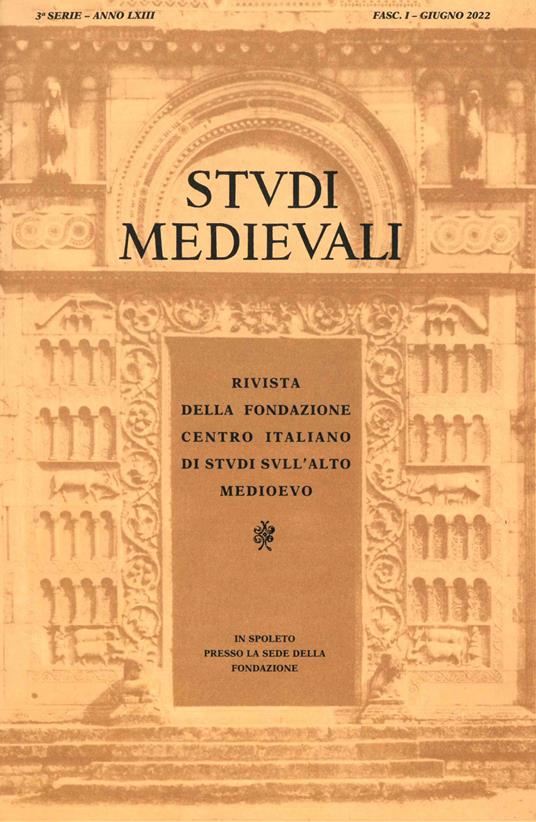 Studi medievali (2022). Vol. 2 - copertina