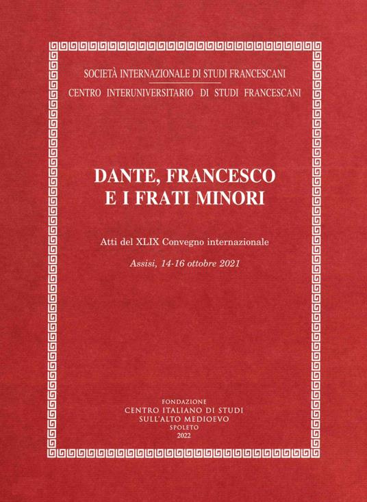 Dante, Francesco e i frati minori - copertina