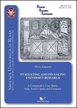 Evaluating and financing university research. A comparative case study: Italy, France, Spain and Germany