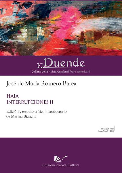 Haia. Interrupciones II - José M. de Romero Barea - copertina