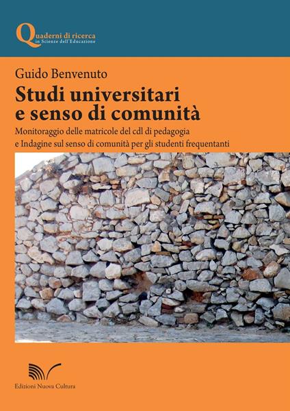 Studi universitari e senso di comunità - Guido Benvenuto - copertina