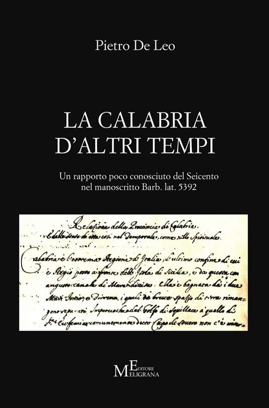 La Calabria d'altri tempi - Pietro De Leo - copertina