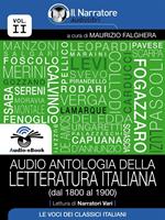 Audio antologia della letteratura italiana. Vol. 2: Audio antologia della letteratura italiana