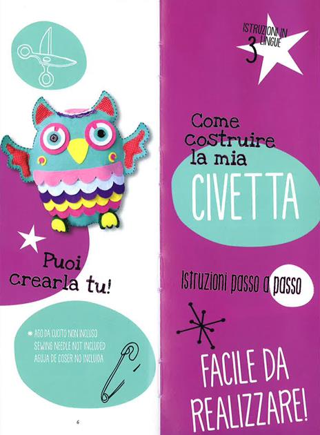 Costruisci la tua civetta. Creative tube - 2