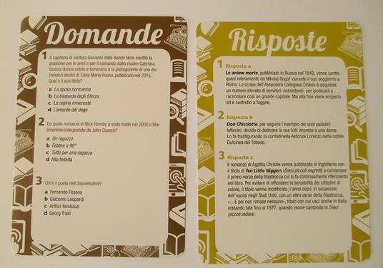 Quizzly. La grande sfida sulla letteratura. Carte - 3