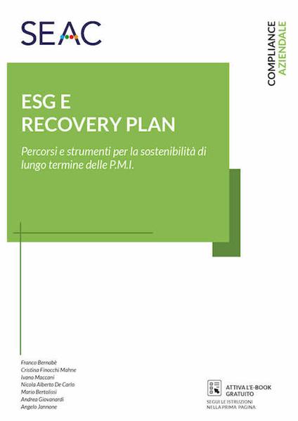 ESG e recovery plan. Percorsi e strumenti per la sostenibilità di lungo termine delle P.M.I. - copertina