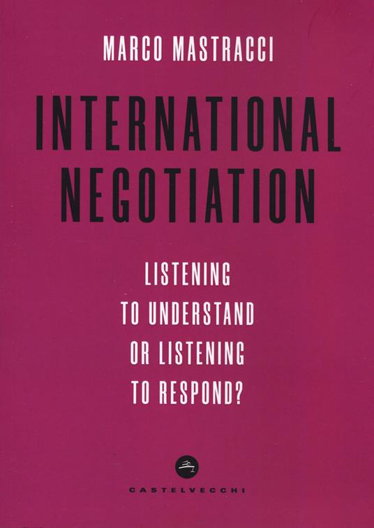International negotiation - Marco Mastracci - copertina