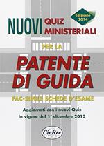 Nuovi quiz ministeriali per la patente di guida