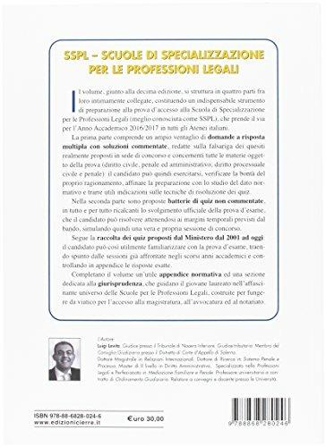 SSPL. Scuole di specializzazione per le professioni legali. Anno accademico 2016/2017 - Luigi Levita - 2
