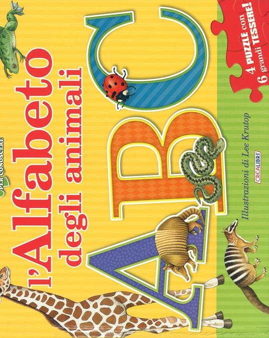 L'alfabeto degli animali. Libro puzzle. Ediz. a colori - copertina