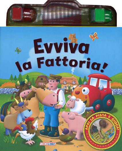 Evviva la fattoria! Libri... in pista! Ediz. a colori. Con gadget - copertina