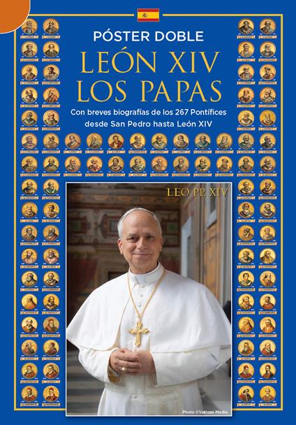 I papi e Leone XIV. Poster doppio con le biografie dei pontefici - copertina
