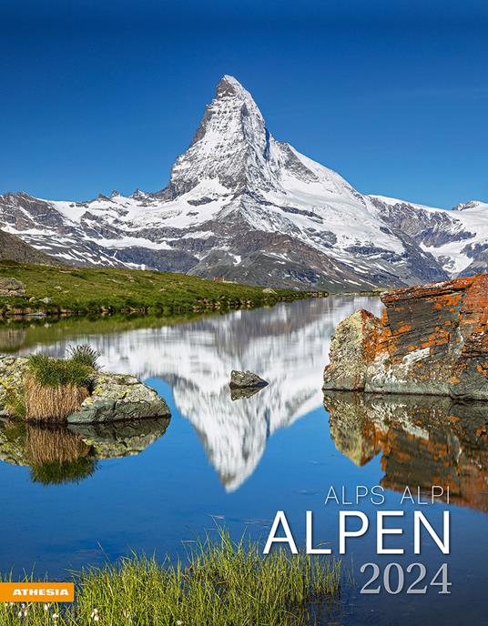 Alpen-Alpi–Alps. Calendario 2024. Ediz. multilingue - copertina