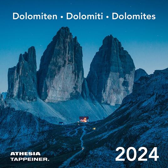 Dolomiten Postkartenkalender-Dolomiti–Dolomites. Calendario 2024. Ediz. multilingue - copertina