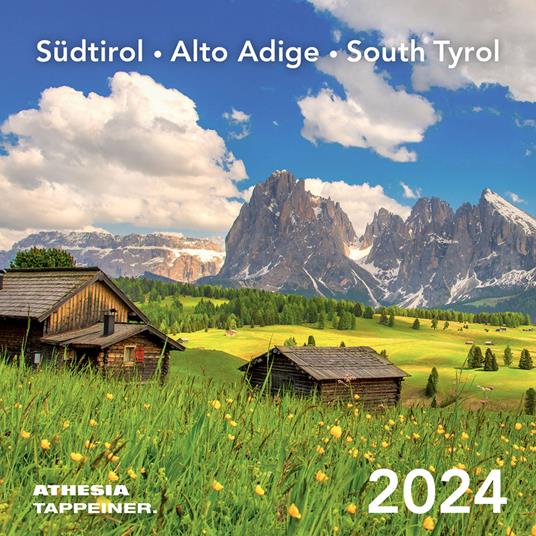 Südtirol Postkartenkalender. Alto Adige–South Tyrol. Calendario 2024. Ediz. multilingue - copertina