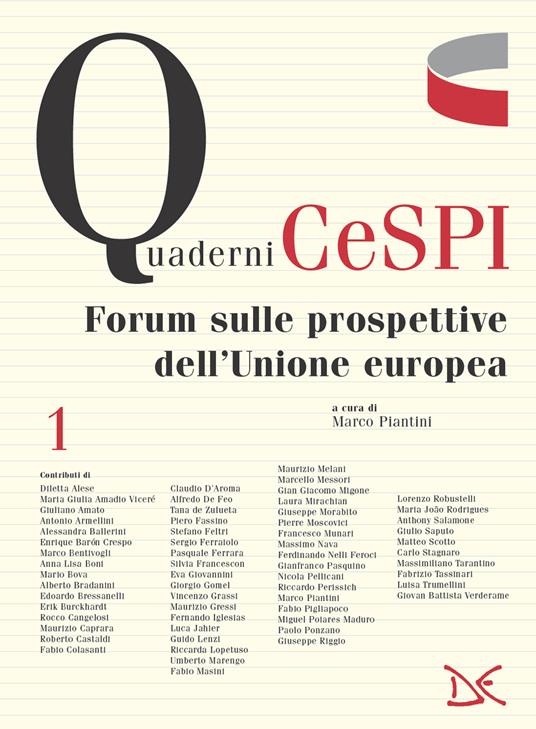 Forum sulle prospettive dell'Unione europea - Marco Piantini - ebook