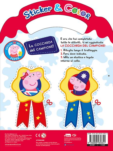 Impara l'inglese con Peppa. Colori e numeri. Sticker e color. Con adesivi. Ediz. bilingue - 2