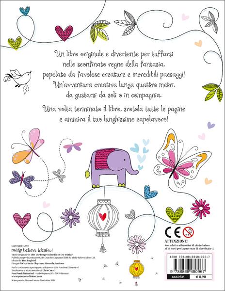 Crea la più lunga opera d'arte del mondo! Ediz. illustrata - Charlotte Clayton,Hannah Sessions - 2