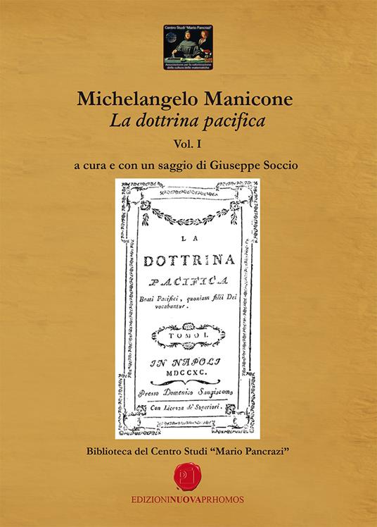 La dottrina pacifica - Michelangelo Manicone - copertina