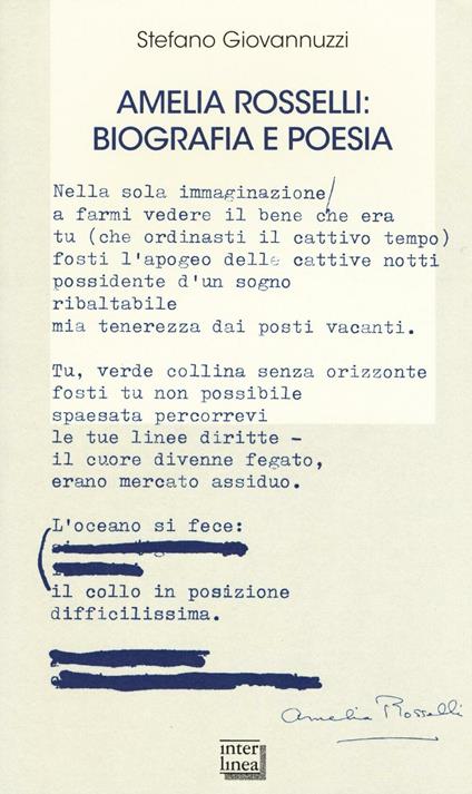 Amelia Rosselli: biografia e poesia - Stefano Giovannuzzi - copertina