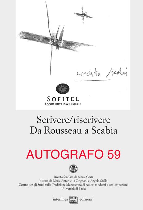 Scrivere/Riscrivere. Da Rousseau a Scabia - copertina