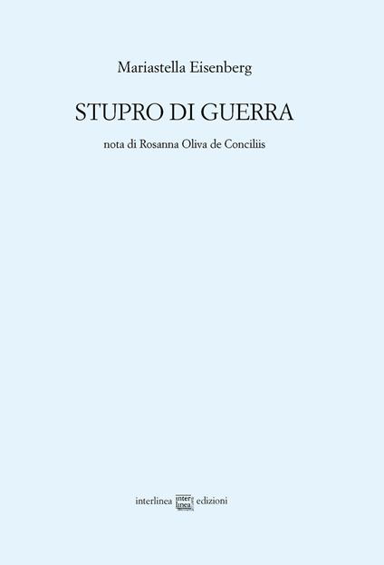 Stupro di guerra - Mariastella Eisenberg - copertina