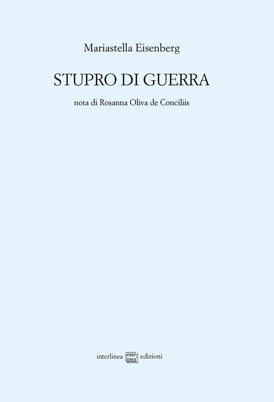 Stupro di guerra - Mariastella Eisenberg - copertina