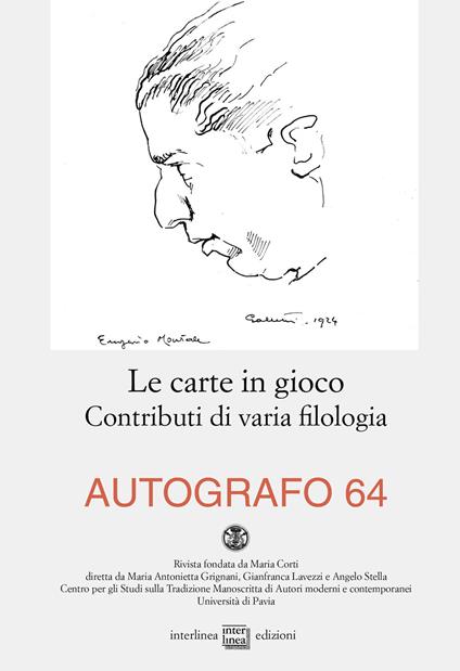 Autografo (2020). Vol. 64: carte in gioco. Contributi di varia filologia, Le. - copertina