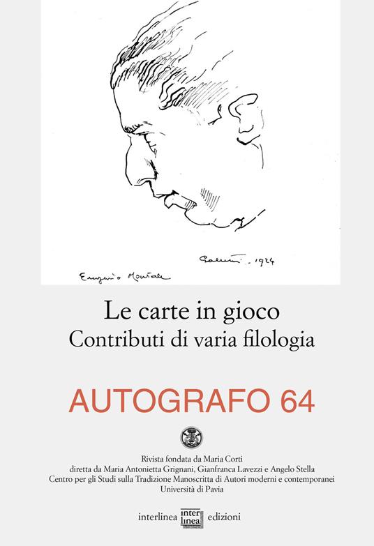 Autografo (2020). Vol. 64: carte in gioco. Contributi di varia filologia, Le. - copertina