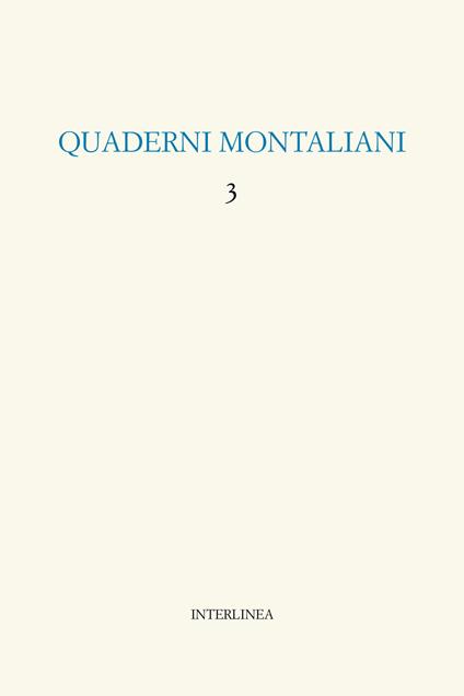 Quaderni montaliani. Vol. 3: Viaggio in Italia - copertina