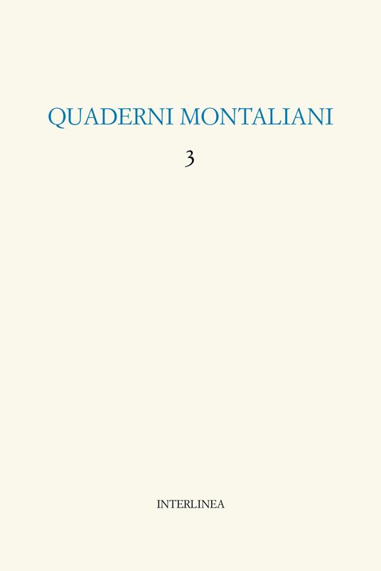 Quaderni montaliani. Vol. 3: Viaggio in Italia - copertina