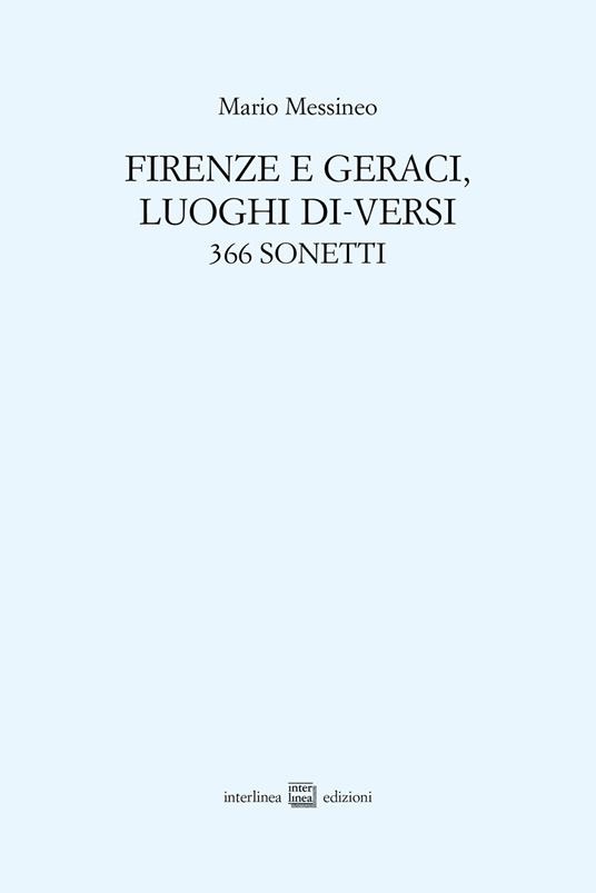 Firenze e Geraci, luoghi di-versi. 366 sonetti - Mario Messineo - copertina