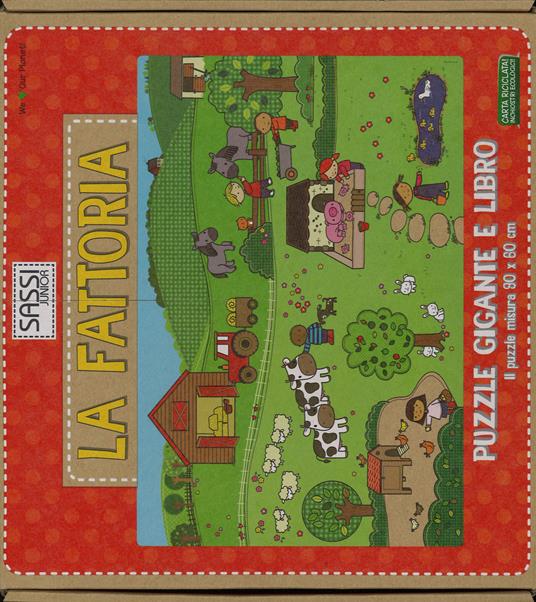 La fattoria. Puzzle gigante. Con libro - Jillian Phillips - copertina