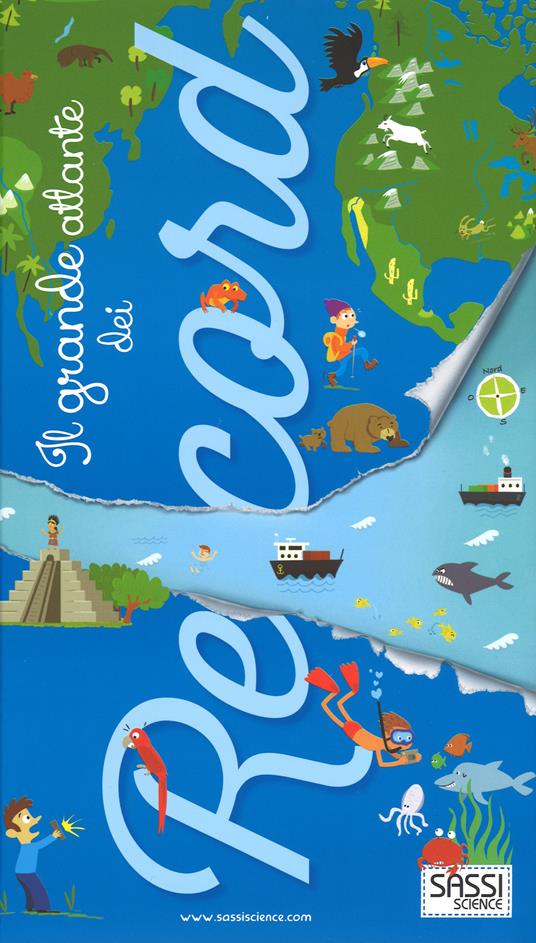 Il grande atlante dei record - Élisabeth Marrou,Christine Ponchon,Gérald Guerlais - copertina