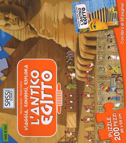 L'antico Egitto. Viaggia, conosci, esplora. Ediz. illustrata. Con libro - Nadia Fabris,Matteo Gaule - copertina